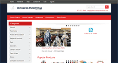Desktop Screenshot of diversifiedpromotions.com